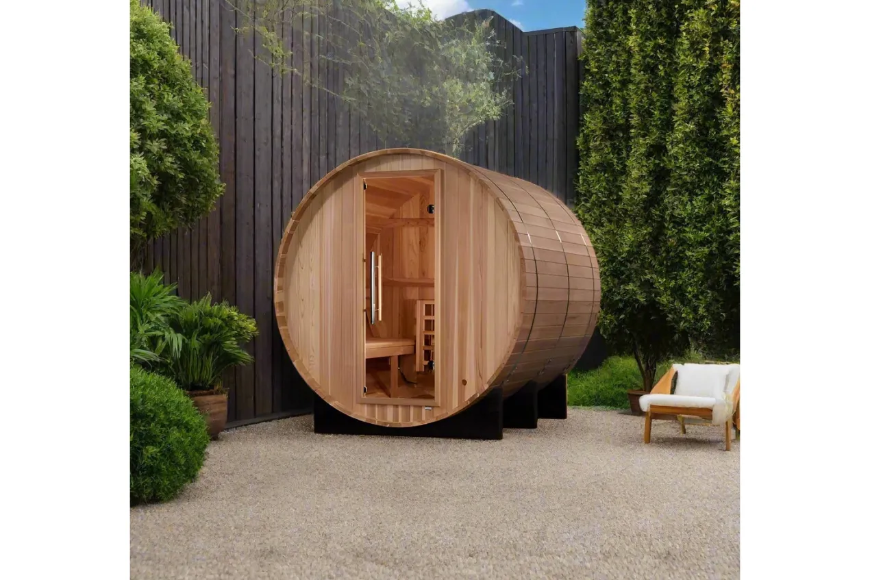 Golden Designs "Arosa" 4 Person Barrel Traditional Sauna