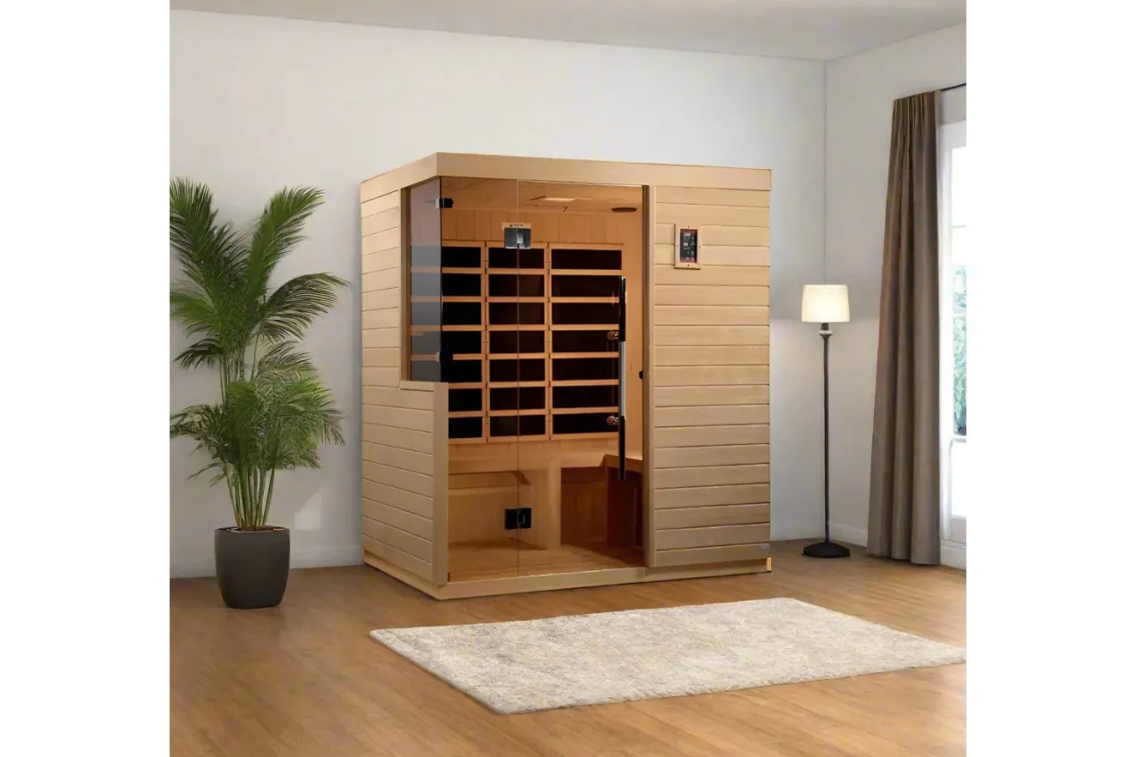 Golden Designs Dynamic "Bilbao" 3-Person Ultra Low EMF FAR Infrared Sauna