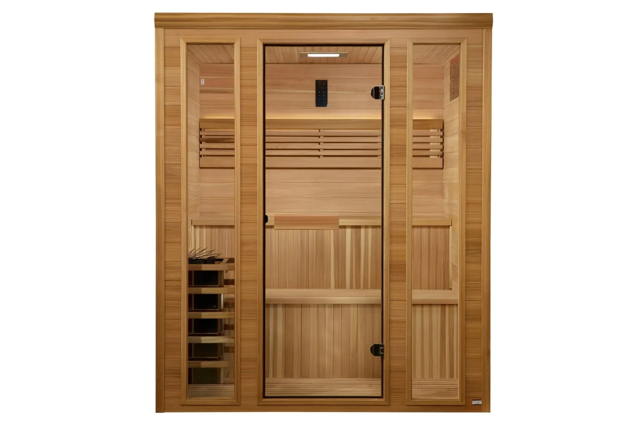 Golden Designs "Engelberg" 6-Person Traditional Steam Sauna (w/ Pacific Clear Cedar)