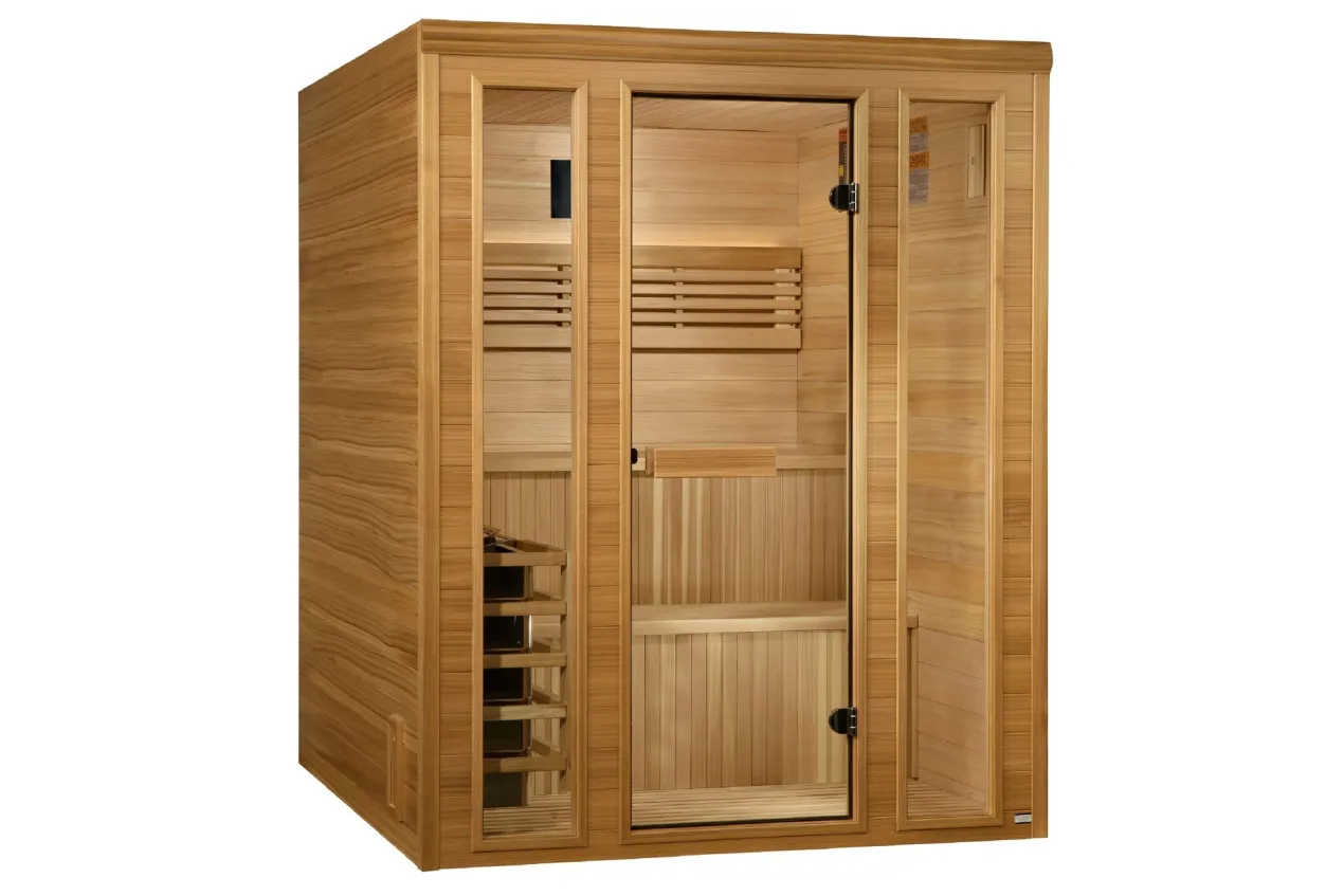 Golden Designs "Engelberg" 6-Person Traditional Steam Sauna (w/ Pacific Clear Cedar)