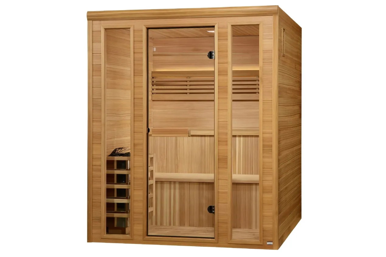 Golden Designs "Engelberg" 6-Person Traditional Steam Sauna (w/ Pacific Clear Cedar)