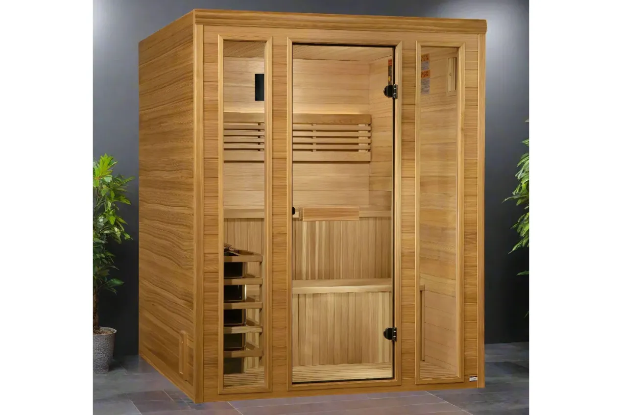 Golden Designs "Engelberg" 6-Person Traditional Steam Sauna (w/ Pacific Clear Cedar)