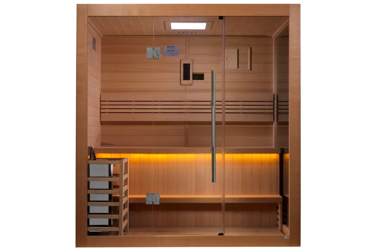 Golden Designs "Forssa Edition" 3-4 Person Outdoor/Indoor Traditional Sauna