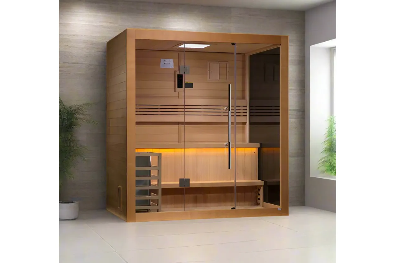 Golden Designs "Forssa Edition" 3-4 Person Outdoor/Indoor Traditional Sauna
