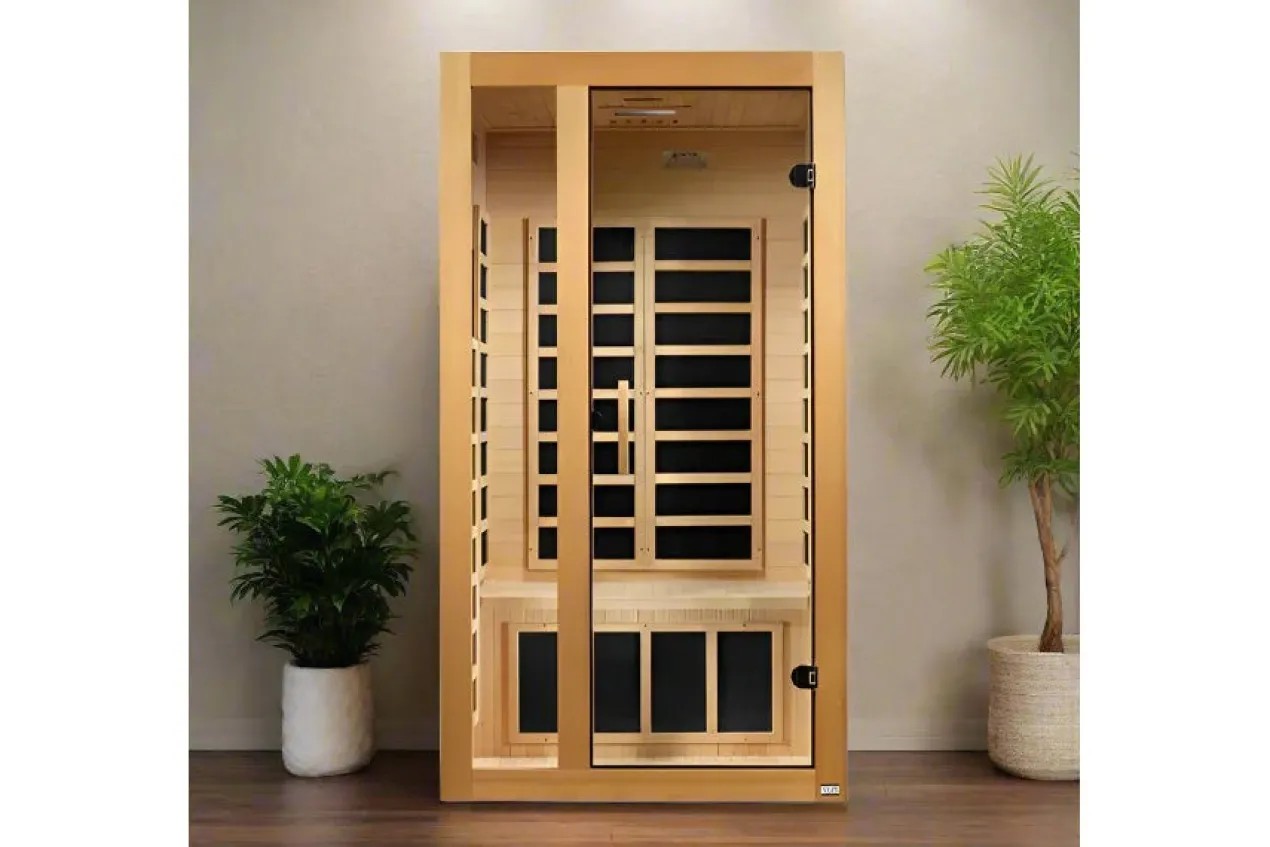 Golden Designs "Gracia" 1-2 Person Ultra Low EMF FAR IR Sauna (2026 Edition) (🧨JULY 4th SALE)