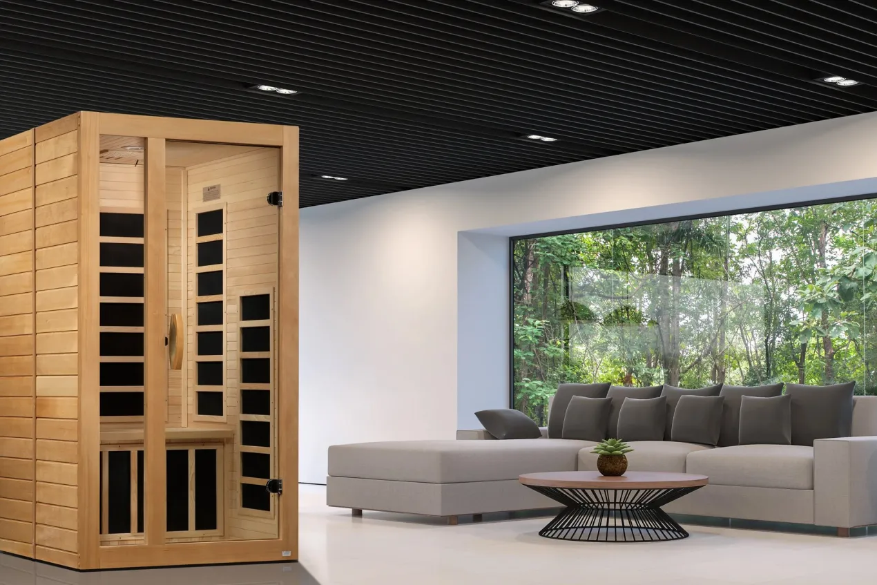 Golden Designs "Gracia" 1-2 Person Ultra Low EMF FAR IR Sauna (2026 Edition) (🧨JULY 4th SALE)