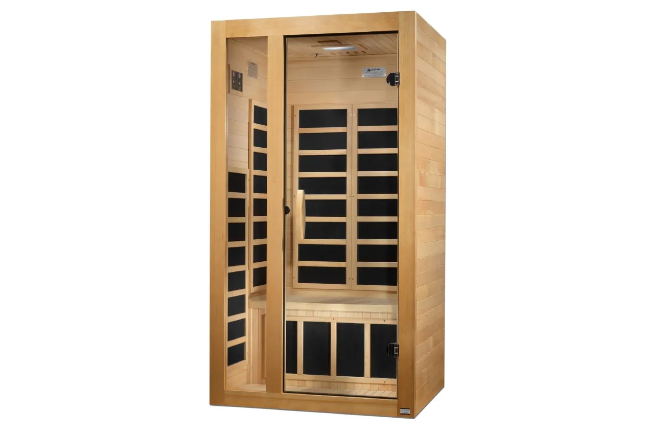 Golden Designs "Gracia" 1-2 Person Ultra Low EMF FAR IR Sauna (2026 Edition) (🧨JULY 4th SALE)