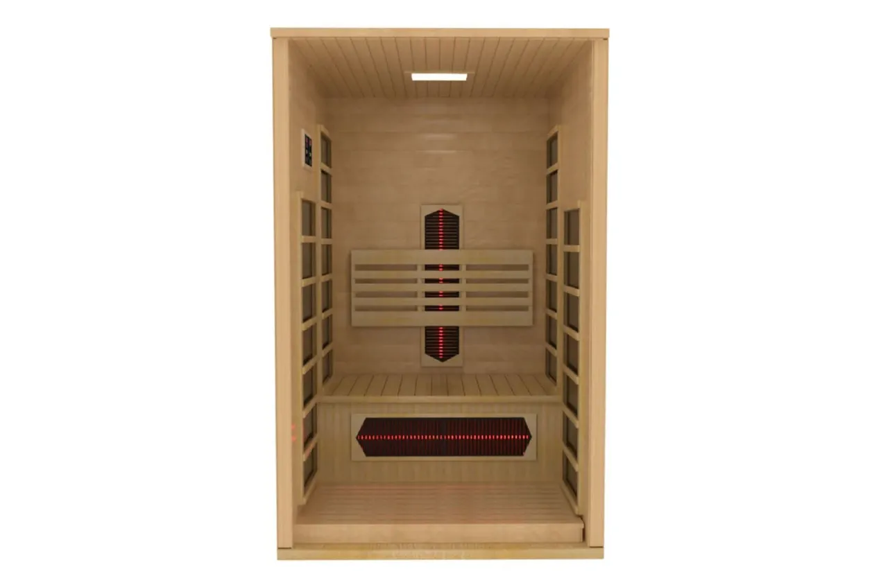 Golden Designs "Gracia" 1-2 Person Ultra Low EMF FAR IR Sauna (2026 Edition) (🧨JULY 4th SALE)