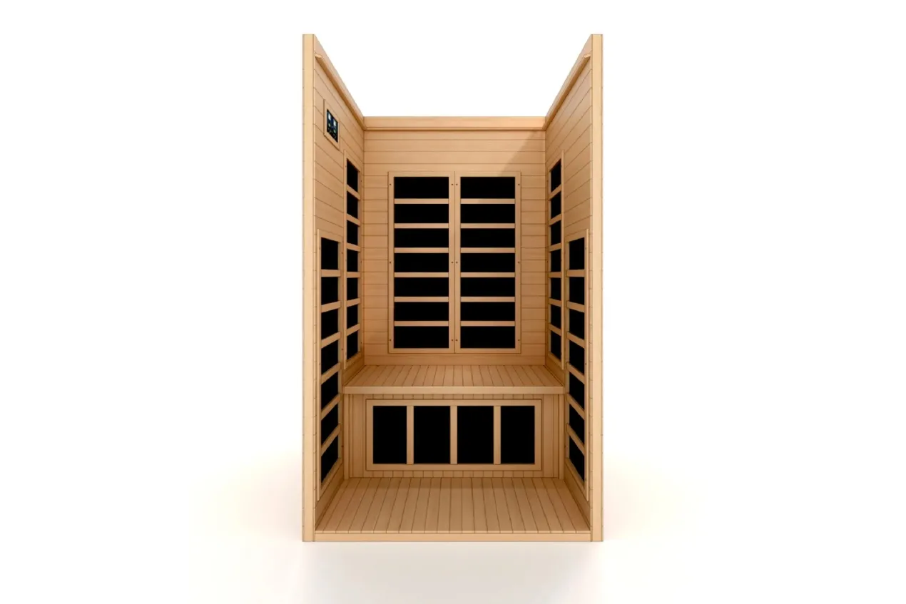 Golden Designs "Gracia" 1-2 Person Ultra Low EMF FAR IR Sauna (2026 Edition) (🧨JULY 4th SALE)