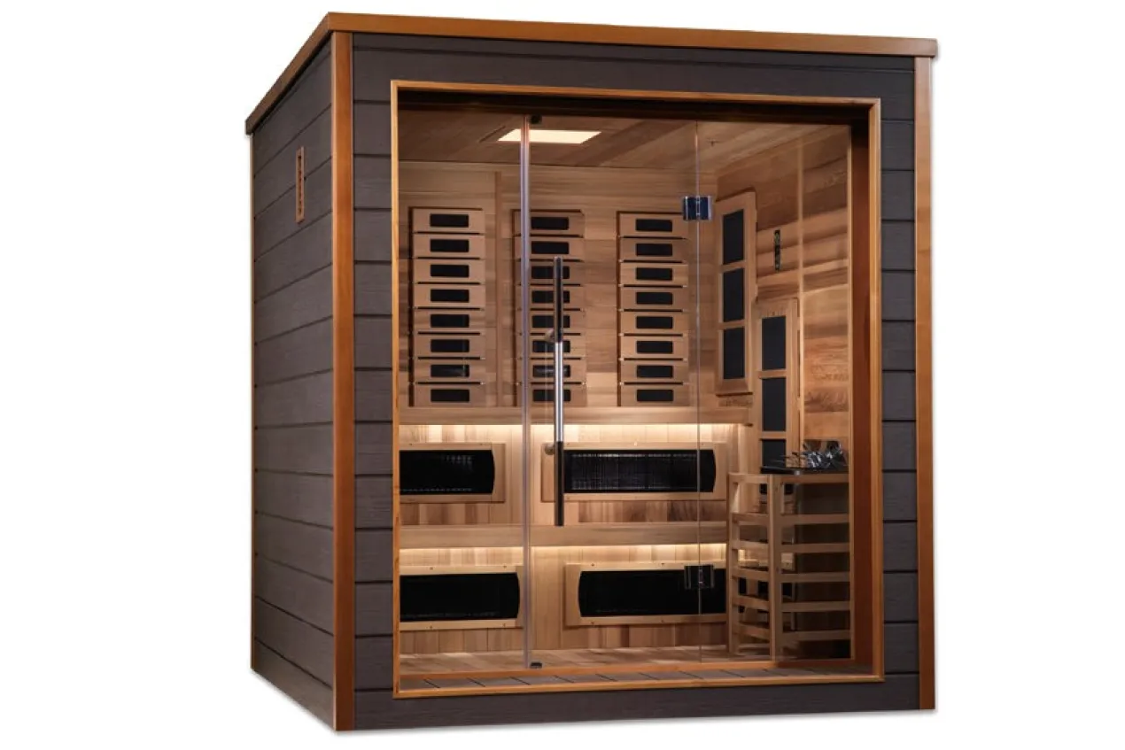 Golden Designs "Karlstad" 6-Person Outdoor/Indoor Hybrid Full Spectrum Sauna
