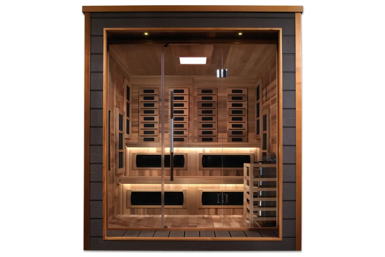 Golden Designs "Karlstad" 6-Person Outdoor/Indoor Hybrid Full Spectrum Sauna