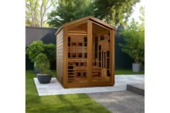Golden Designs "Kaskinen" 6-Person Hybrid Full Spectrum Outdoor Sauna