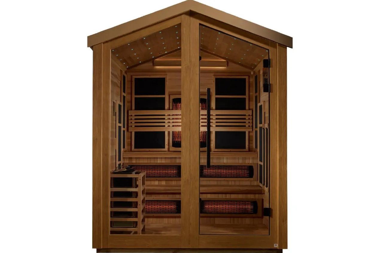 Golden Designs "Kaskinen" 6-Person Hybrid Full Spectrum Outdoor Sauna