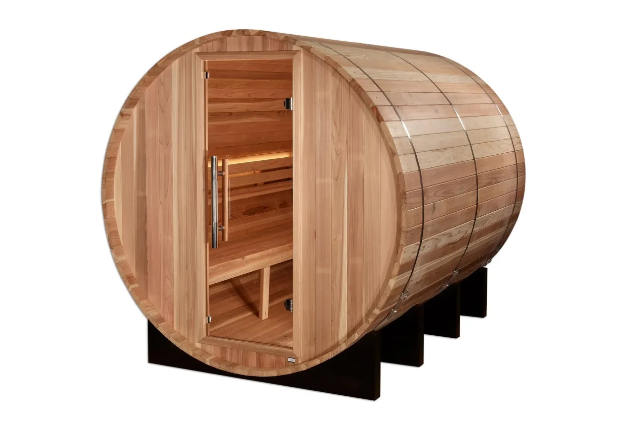 Golden Designs "Klosters" 6-Person Traditional Barrel Sauna