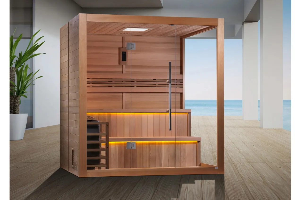 Golden Designs "Kuusamo Edition" 6-Person Indoor/Outdoor Traditional Sauna