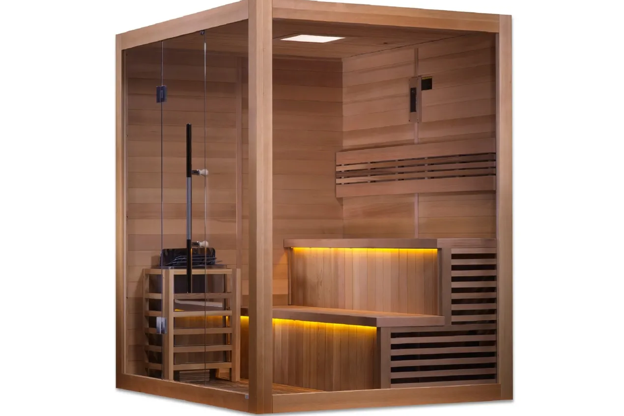 Golden Designs "Kuusamo Edition" 6-Person Indoor/Outdoor Traditional Sauna
