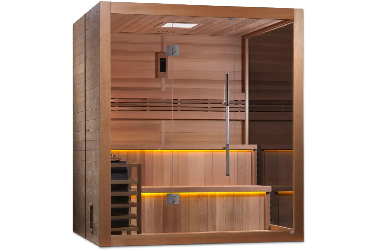 Golden Designs "Kuusamo Edition" 6-Person Indoor/Outdoor Traditional Sauna