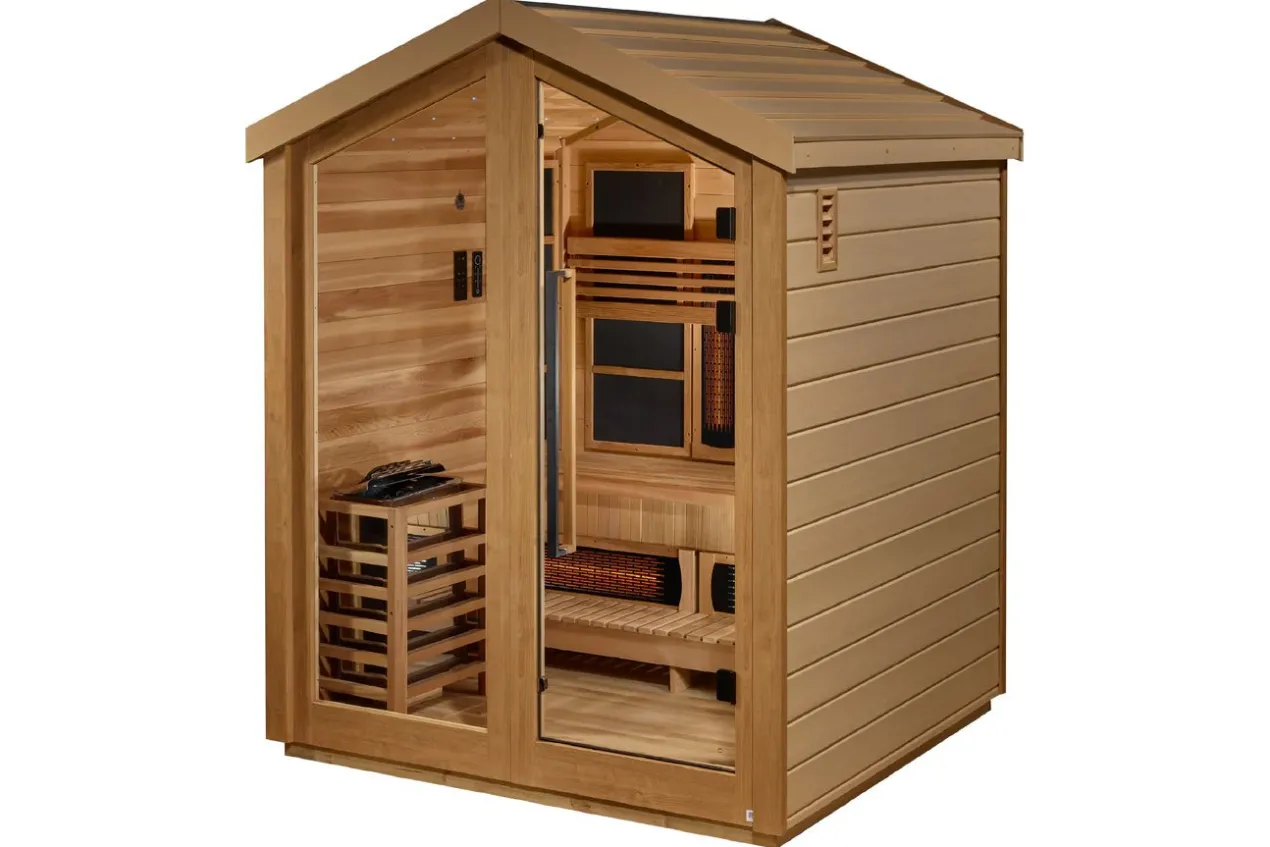 Golden Designs "Loviisa" 3 Person Hybrid Full Spectrum Outdoor Sauna