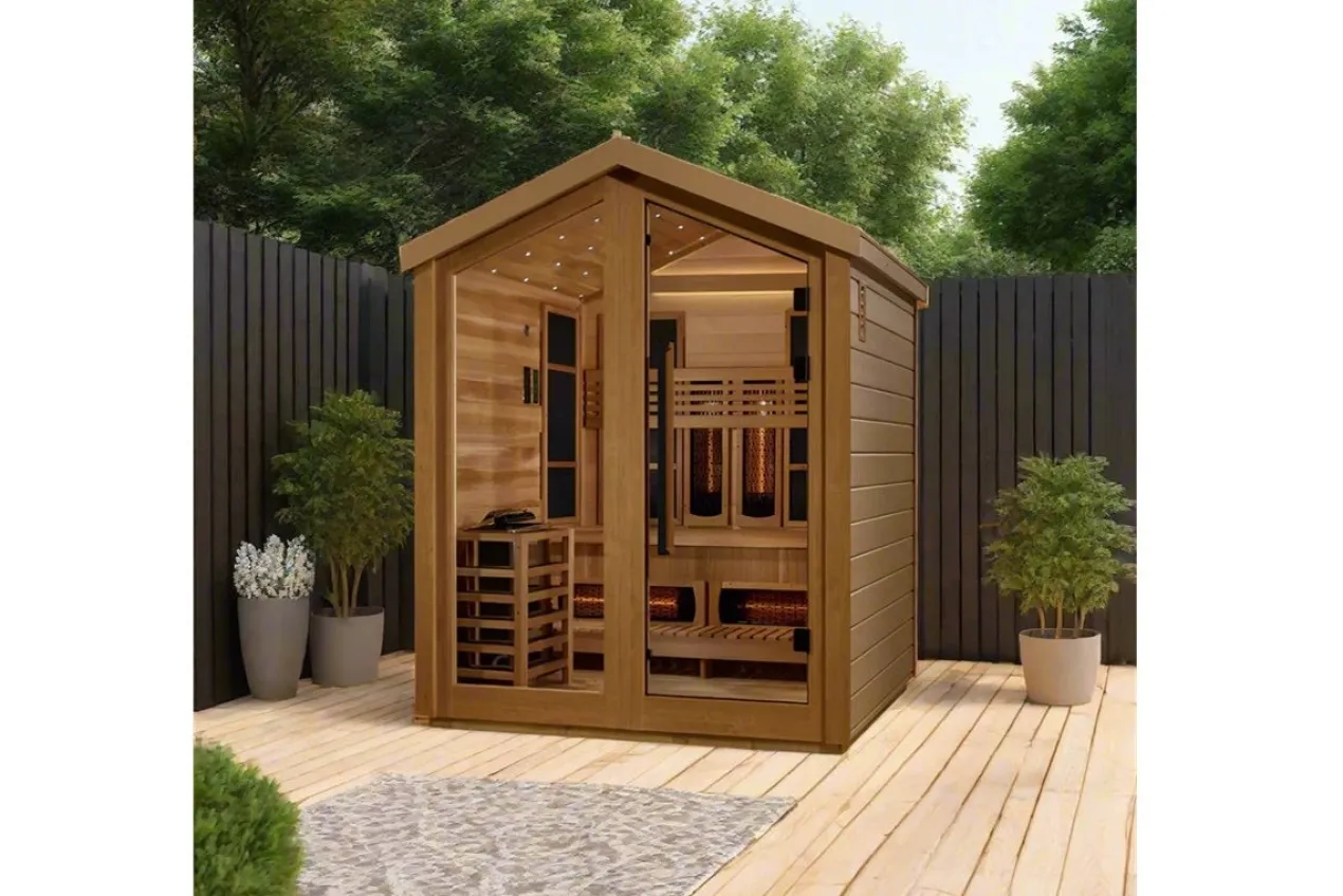 Golden Designs "Loviisa" 3 Person Hybrid Full Spectrum Outdoor Sauna