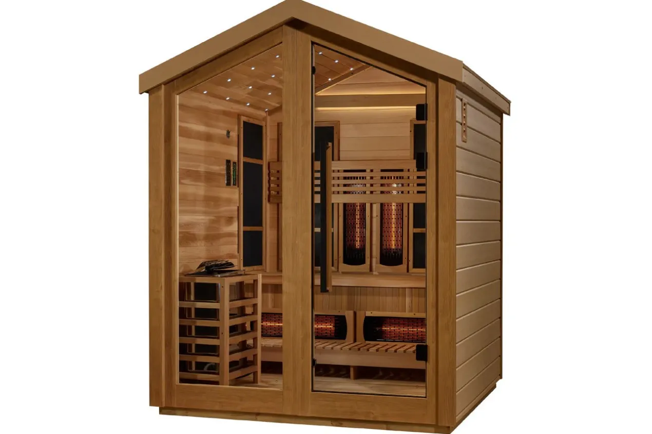 Golden Designs "Loviisa" 3 Person Hybrid Full Spectrum Outdoor Sauna