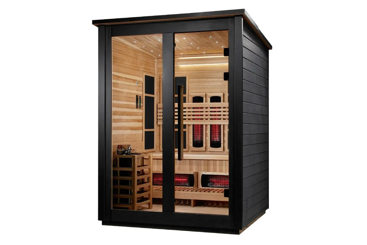 Golden Designs "Loviisa" 3 Person Barn Hybrid Full Spectrum Outdoor Sauna (2026 Edition)