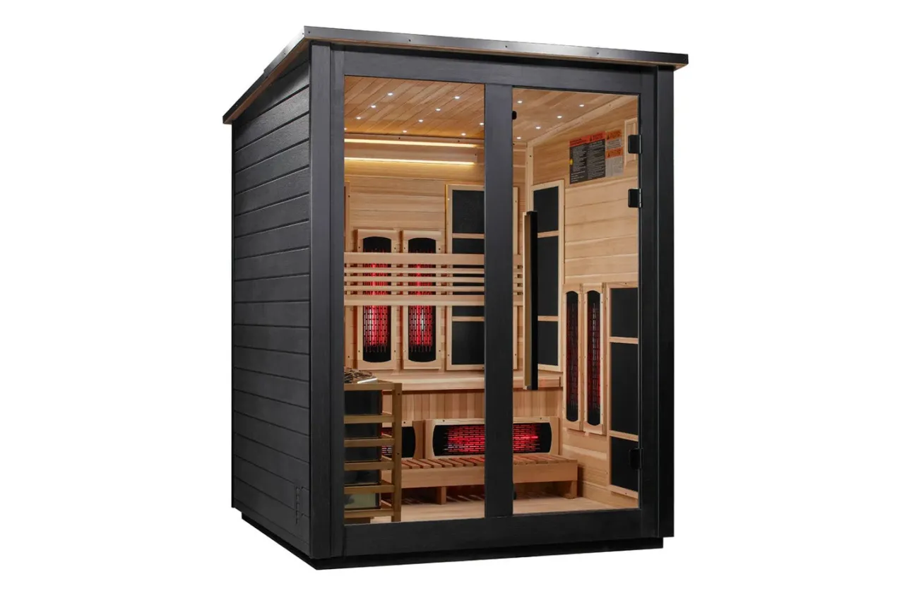 Golden Designs "Loviisa" 3 Person Barn Hybrid Full Spectrum Outdoor Sauna (2026 Edition)