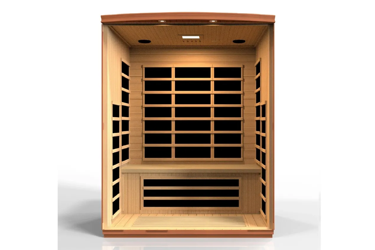 Golden Designs NEW 2026 "Lugano" 3-Person FAR Infrared Sauna (🧨JULY 4th SALE)