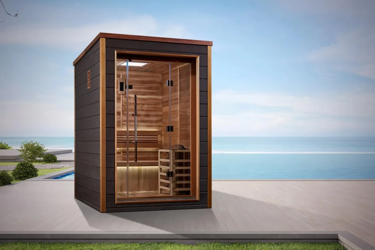 Golden Designs NEW 2026 "Narvik" 2-Person Outdoor/Indoor Traditional Sauna (🧨JULY 4th SALE)