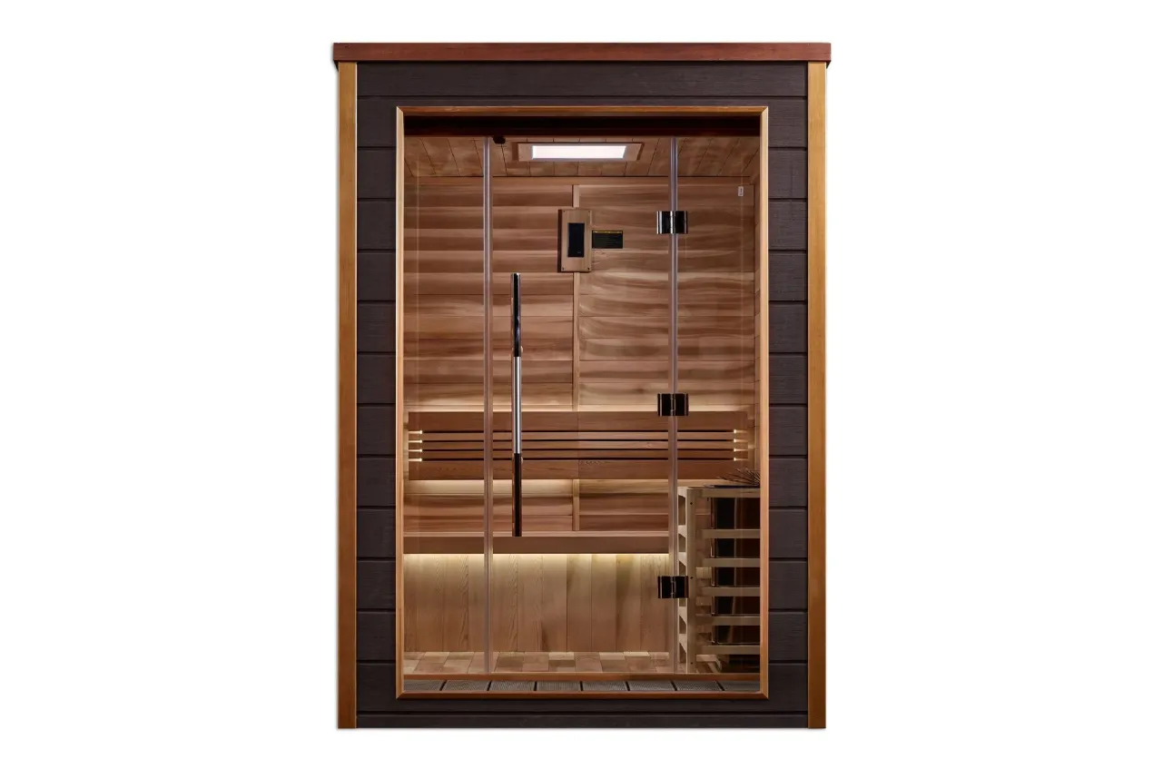 Golden Designs NEW 2026 "Narvik" 2-Person Outdoor/Indoor Traditional Sauna (🧨JULY 4th SALE)