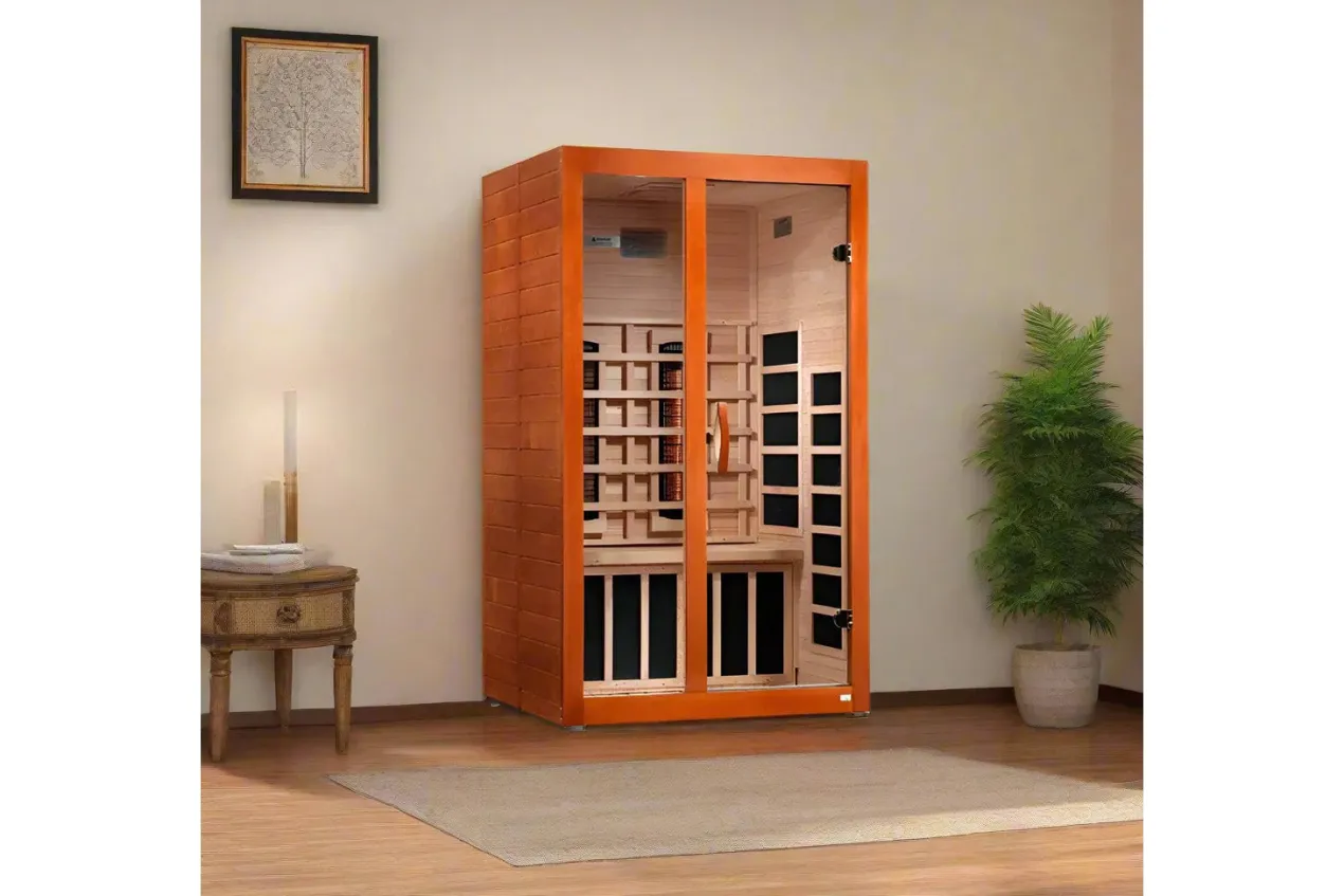 Golden Designs NEW 2026 "Santiago" 2-Person Far- Infrared Indoor Sauna