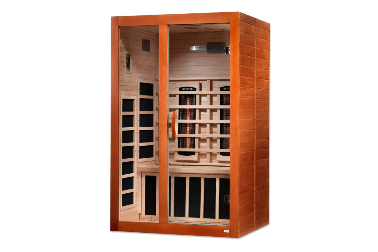 Golden Designs NEW 2026 "Santiago" 2-Person Far- Infrared Indoor Sauna