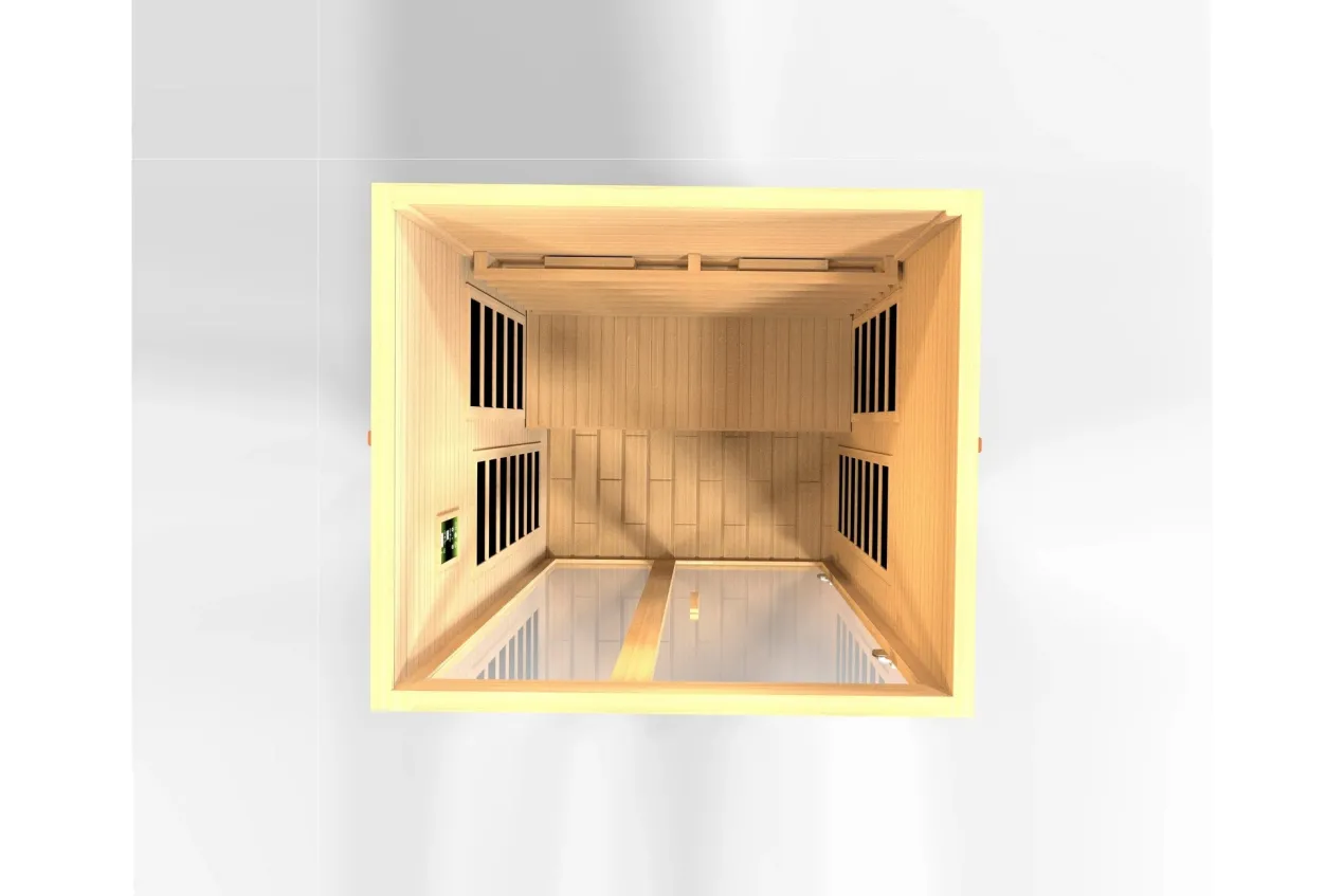 Golden Designs NEW 2026 "Santiago" 2-Person Far- Infrared Indoor Sauna