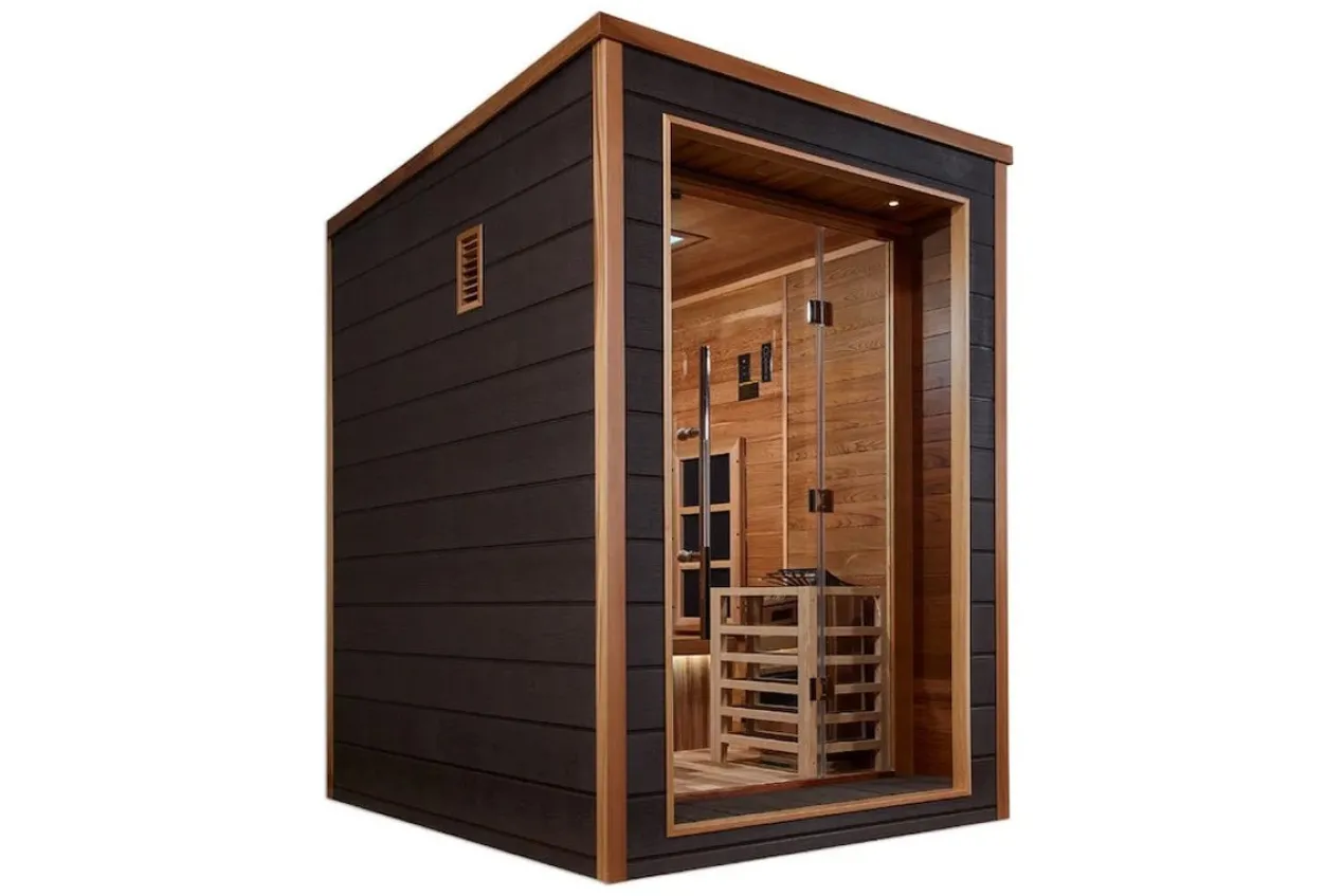 Golden Designs "Nora" 2-Person Indoor/Outdoor Hybrid Full Spectrum Sauna