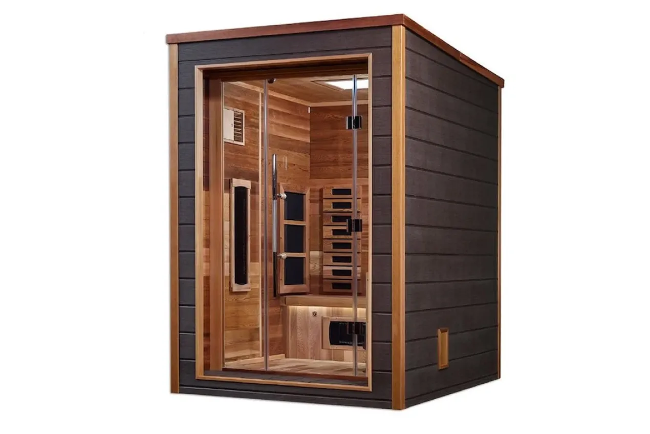Golden Designs "Nora" 2-Person Indoor/Outdoor Hybrid Full Spectrum Sauna