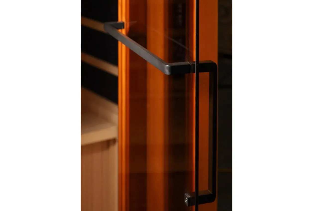 Golden Designs 2-3 Person 8000 Reserve Series Corner Infrared Sauna (w/ Himalayan Salt Bar)