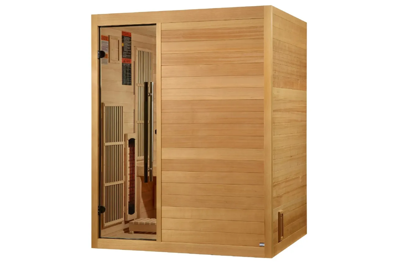 Golden Designs "Soria" 3-Person Full Spectrum Hybrid Indoor Sauna