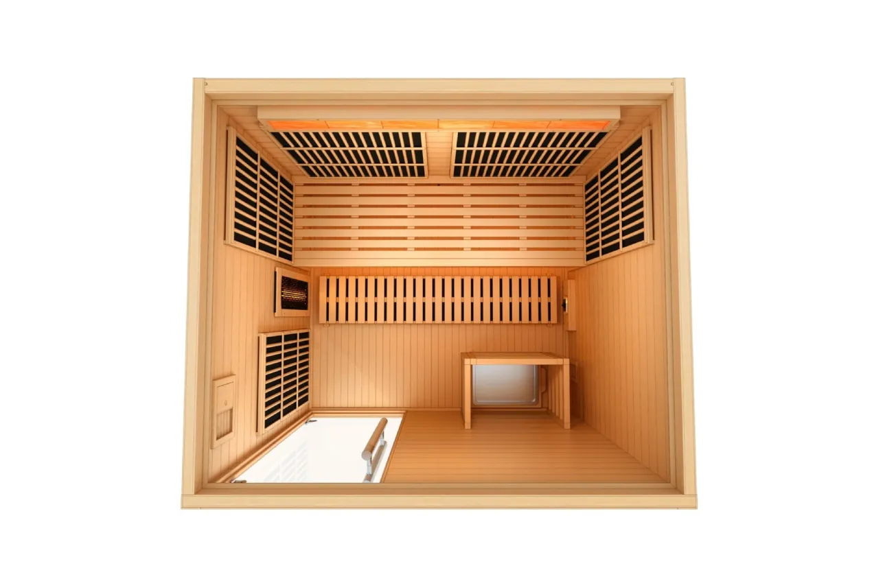 Golden Designs "Soria" 3-Person Full Spectrum Hybrid Indoor Sauna