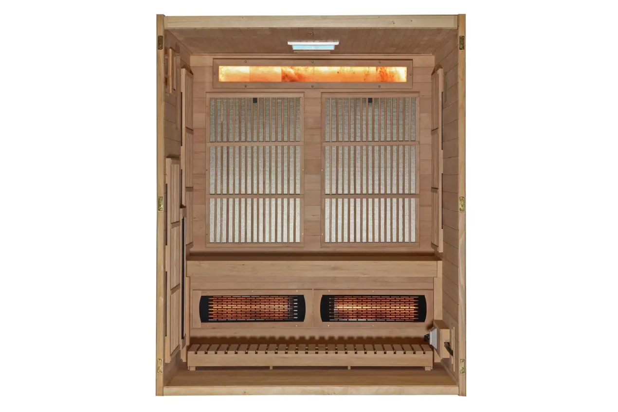 Golden Designs "Soria" 3-Person Full Spectrum Hybrid Indoor Sauna