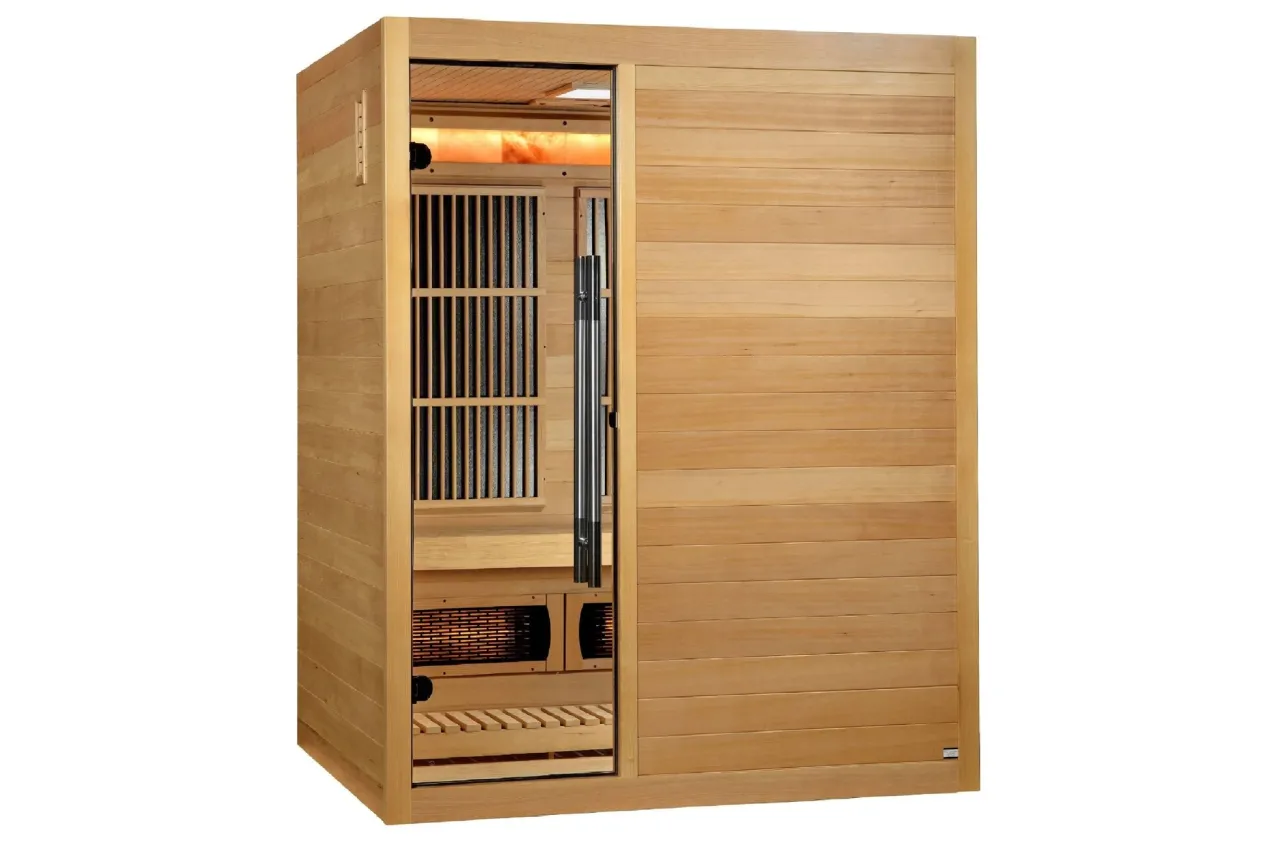 Golden Designs "Soria" 3-Person Full Spectrum Hybrid Indoor Sauna