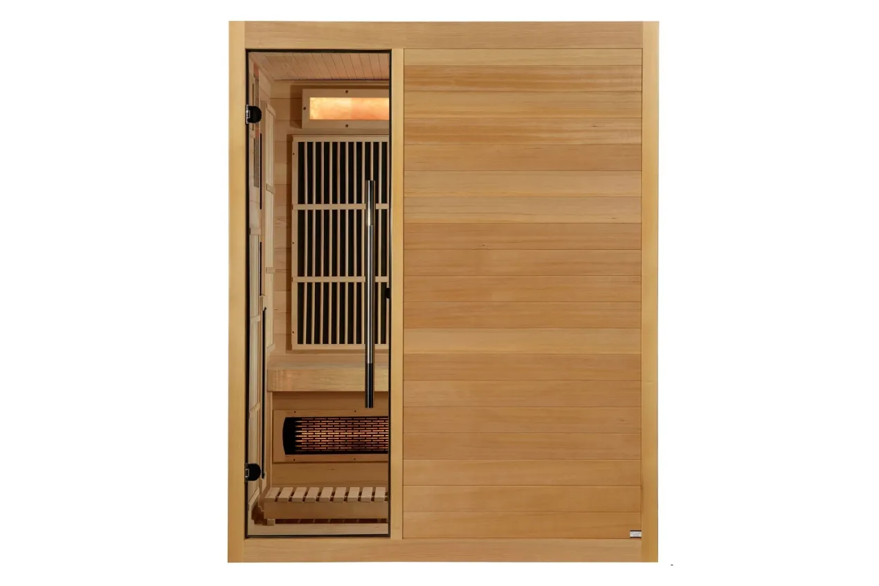 Golden Designs "Soria" 3-Person Full Spectrum Hybrid Indoor Sauna