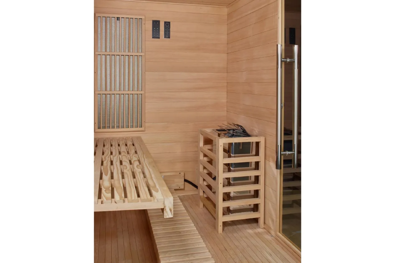 Golden Designs "Soria" 3-Person Full Spectrum Hybrid Indoor Sauna
