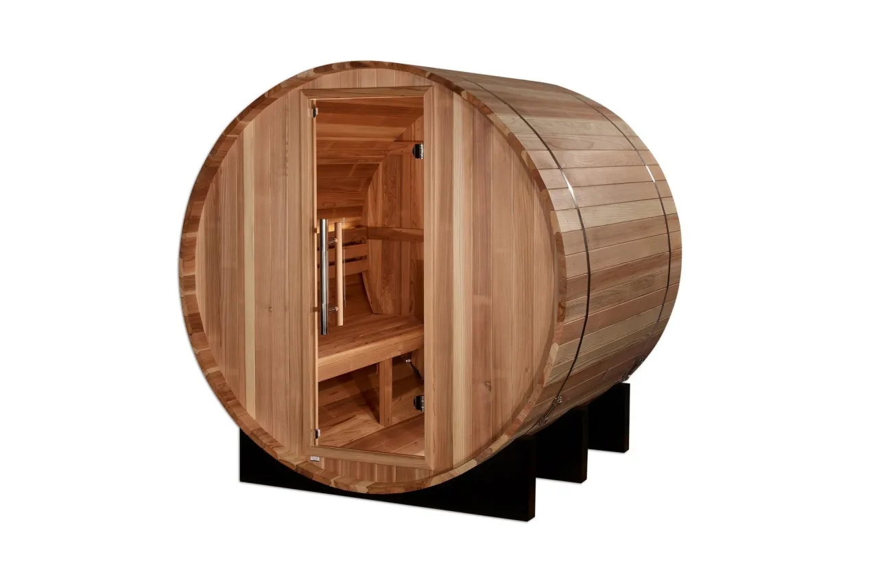 Golden Designs "St. Moritz" 2-Person Traditional Barrel Sauna