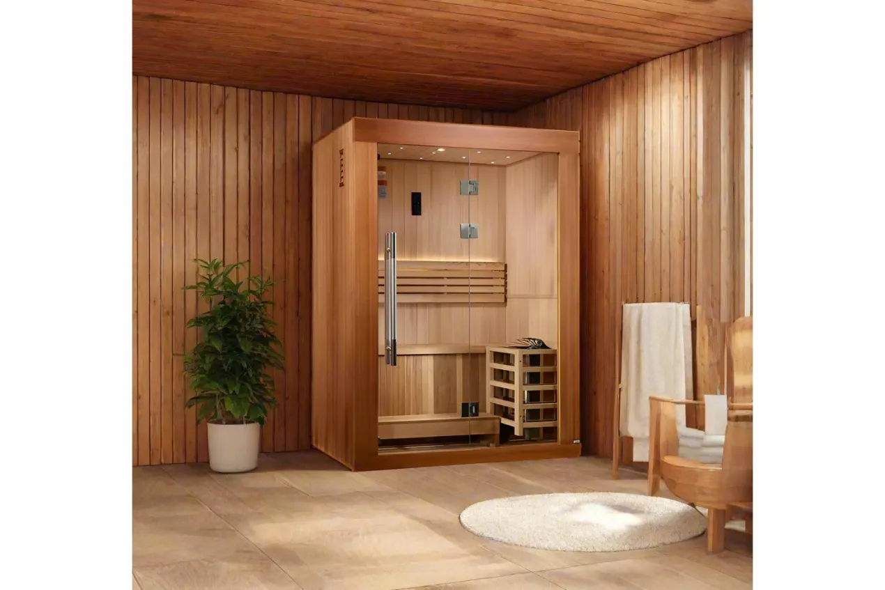 Golden Designs "Sundsvall Edition" 2-Person Indoor/Outdoor Traditional Sauna