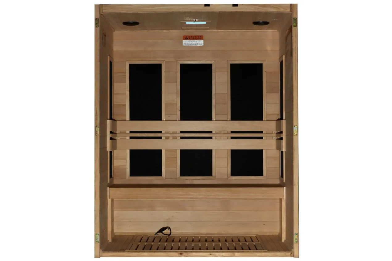 Golden Designs "Toscana" 3 Person Low EMF FAR IR Sauna (2026 Edition)