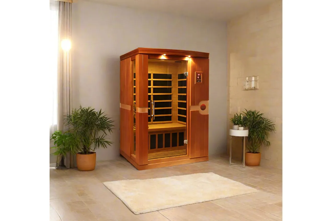 Golden Designs "Venice Elite" 2-Person Ultra Low EMF FAR Infrared Sauna