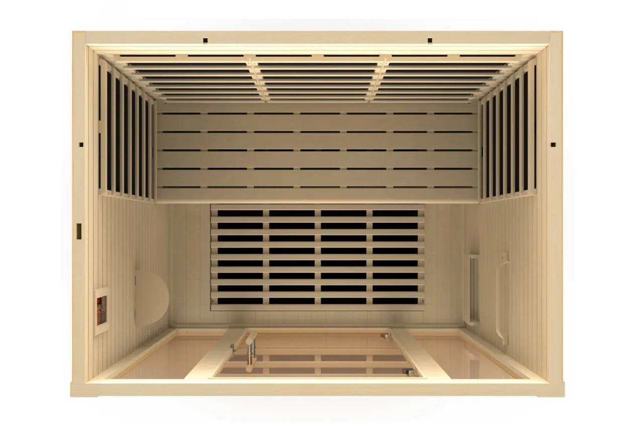 Golden Designs "Vila Elite" 3-Person Ultra Low EMF FAR Infrared Sauna