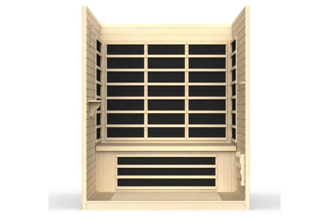 Golden Designs "Vila Elite" 3-Person Ultra Low EMF FAR Infrared Sauna