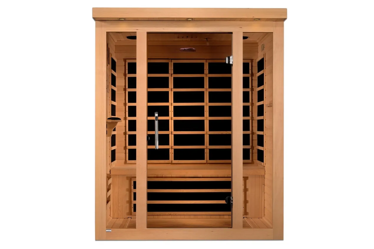 Golden Designs "Vila Elite" 3-Person Ultra Low EMF FAR Infrared Sauna
