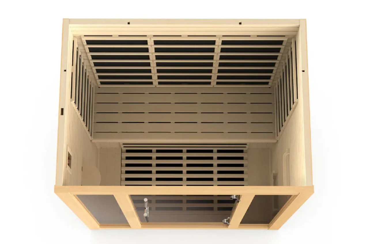 Golden Designs "Vila Elite" 3-Person Ultra Low EMF FAR Infrared Sauna