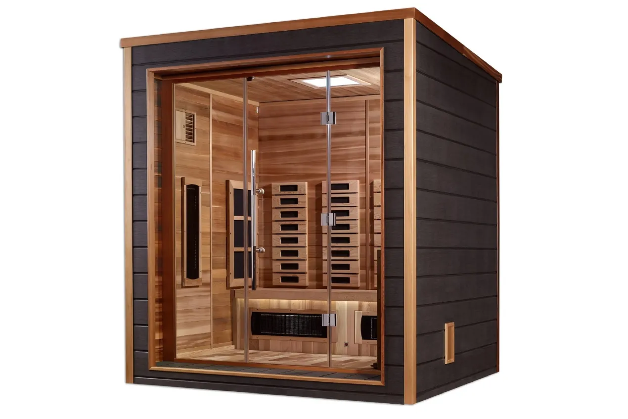 Golden Designs "Visby" 3-Person Outdoor/Indoor PureTech Hybrid Full Spectrum Sauna
